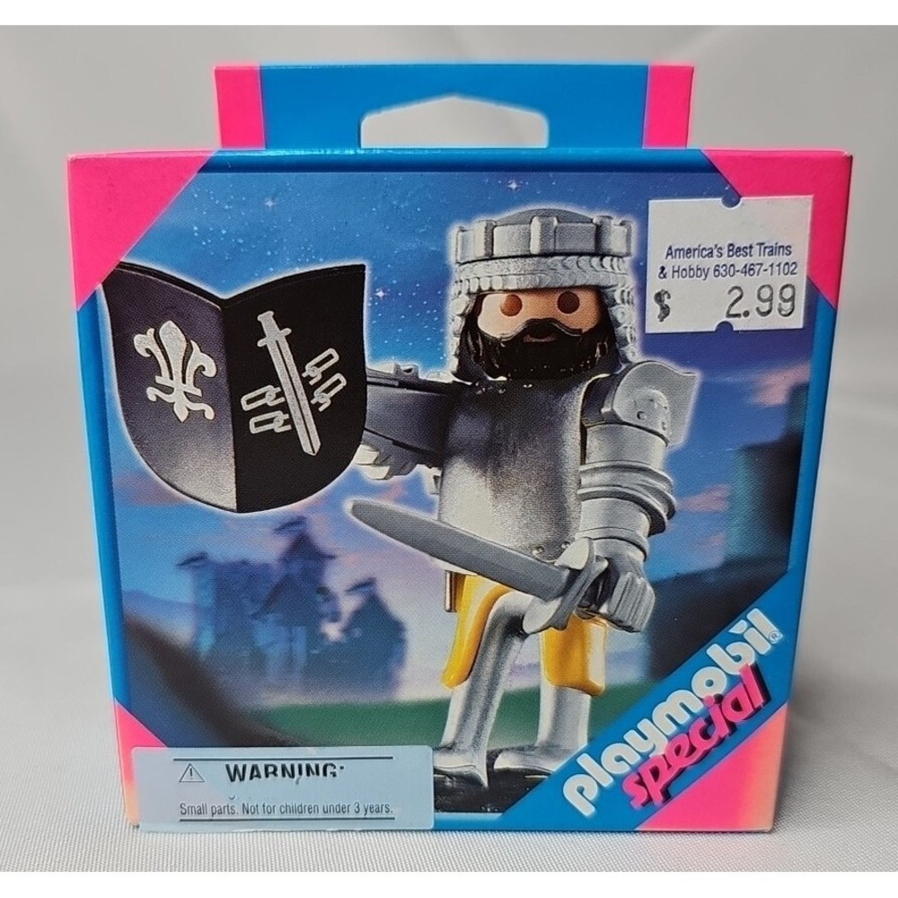 2006 Playmobil Special Courageous Knight with Black Beard,#4666 New SEALED